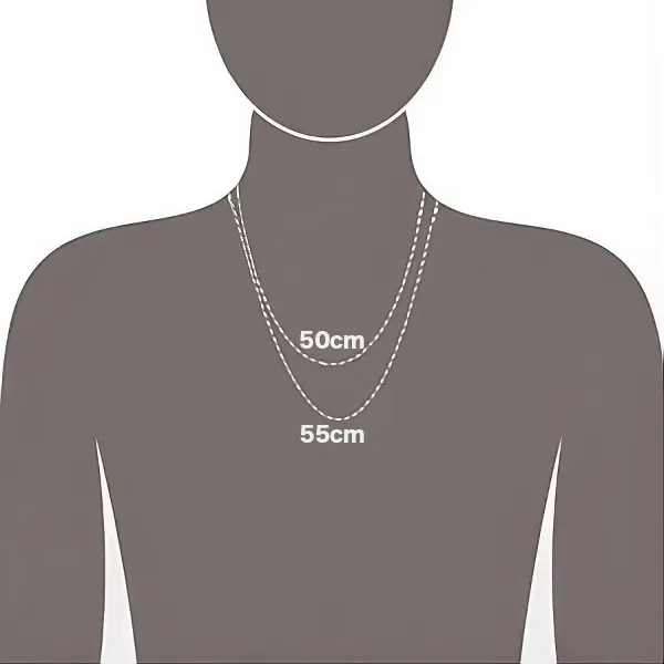 喜平ネックレス 50cm・55cm 着用シルエット